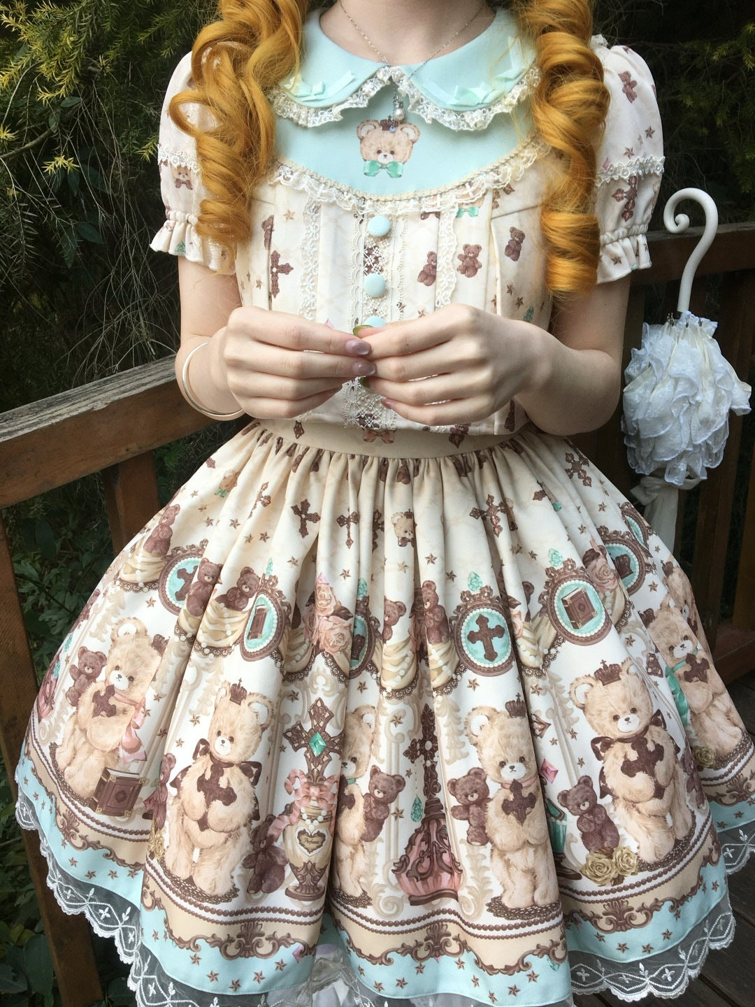 Cross Bear Sweet Vintage Original Lolita JSK and OP Dress Series