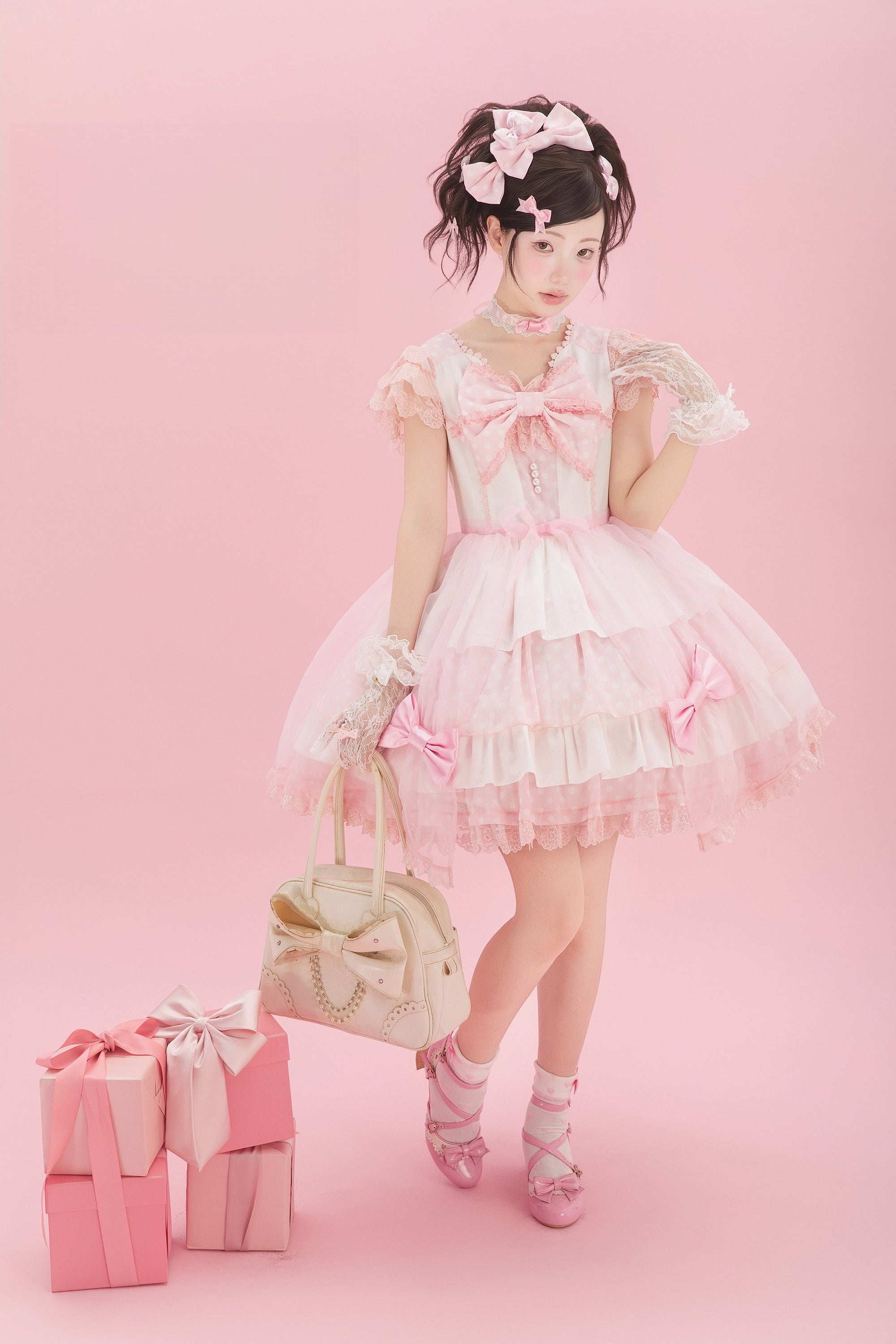 Candy Blog Lolita Pink OP Dress