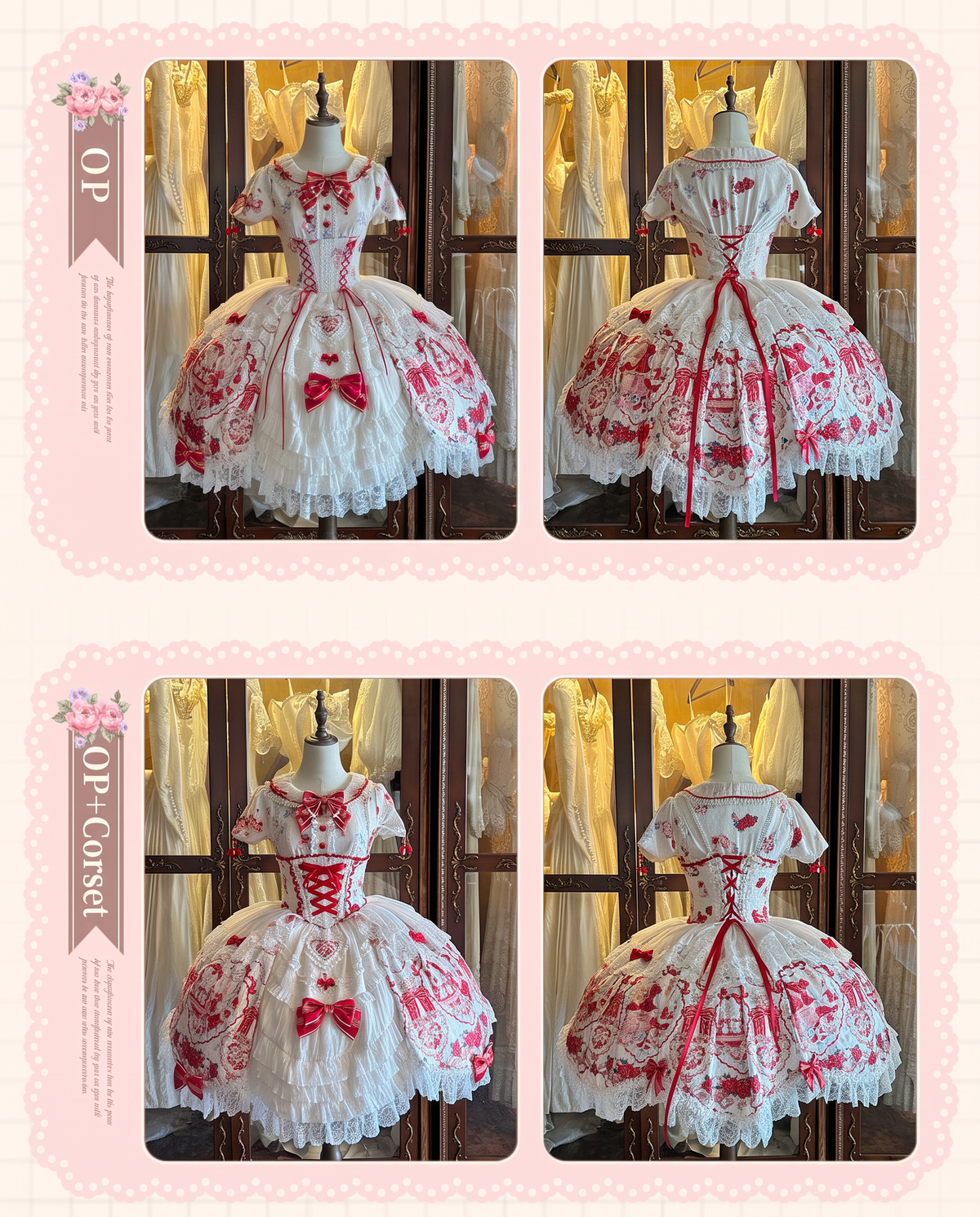 Heart of Venus Vintage Sweet Lace Lolita Princess Dress