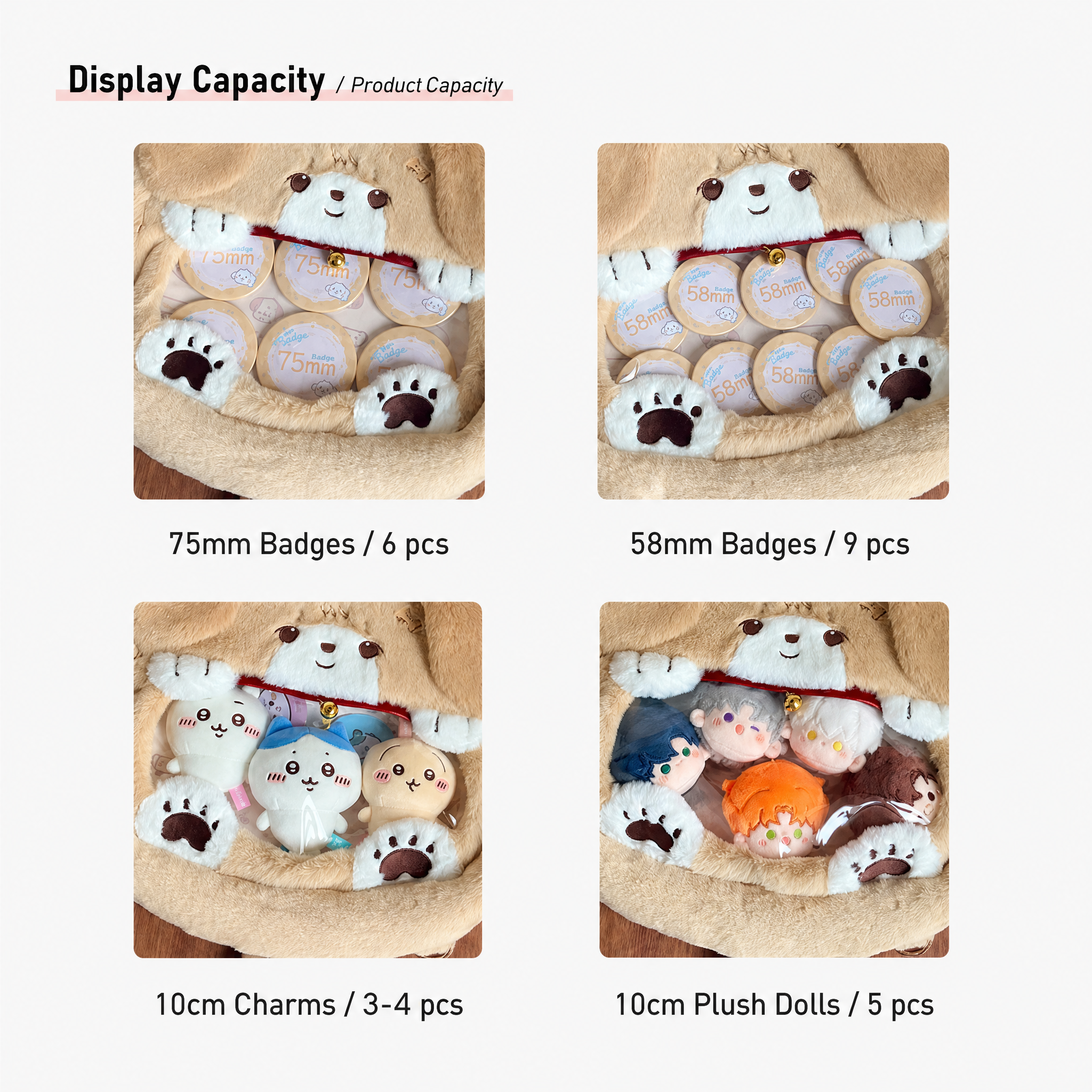 Golden Retriever Plush Cute Ita Bag