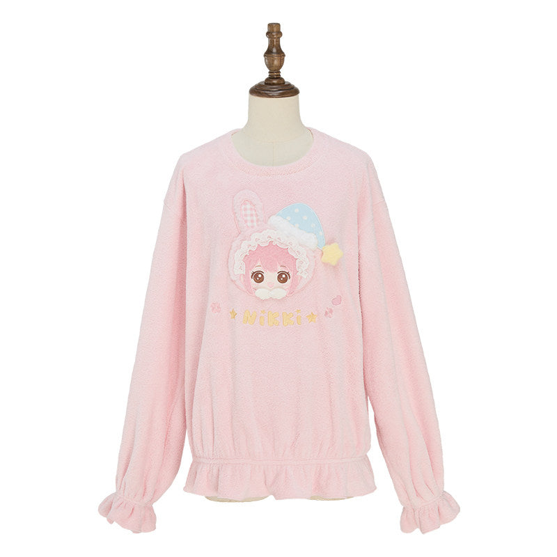 Sweet Wish Good Night Sweet Dreams Lolita Loungewear Top & Pants Set