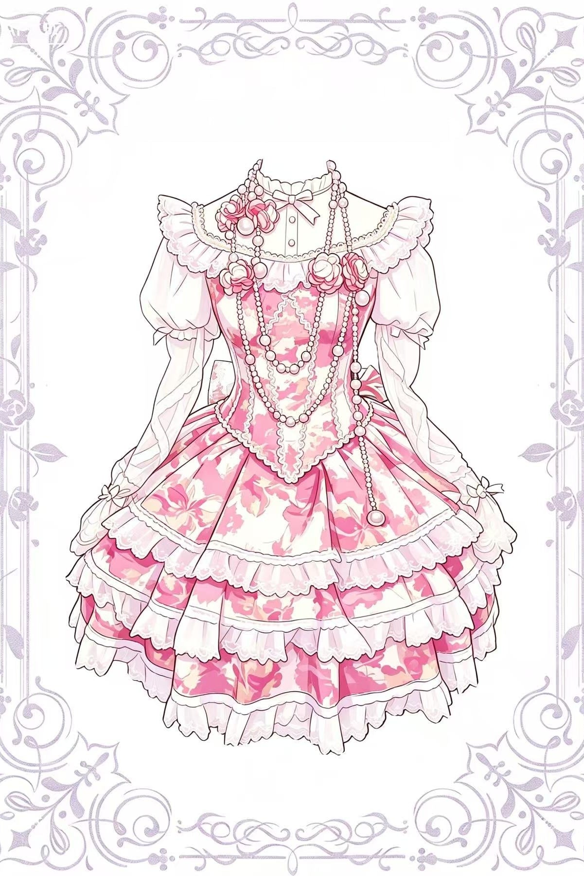 Miss Pistachio Lolita Pink JSK Dress