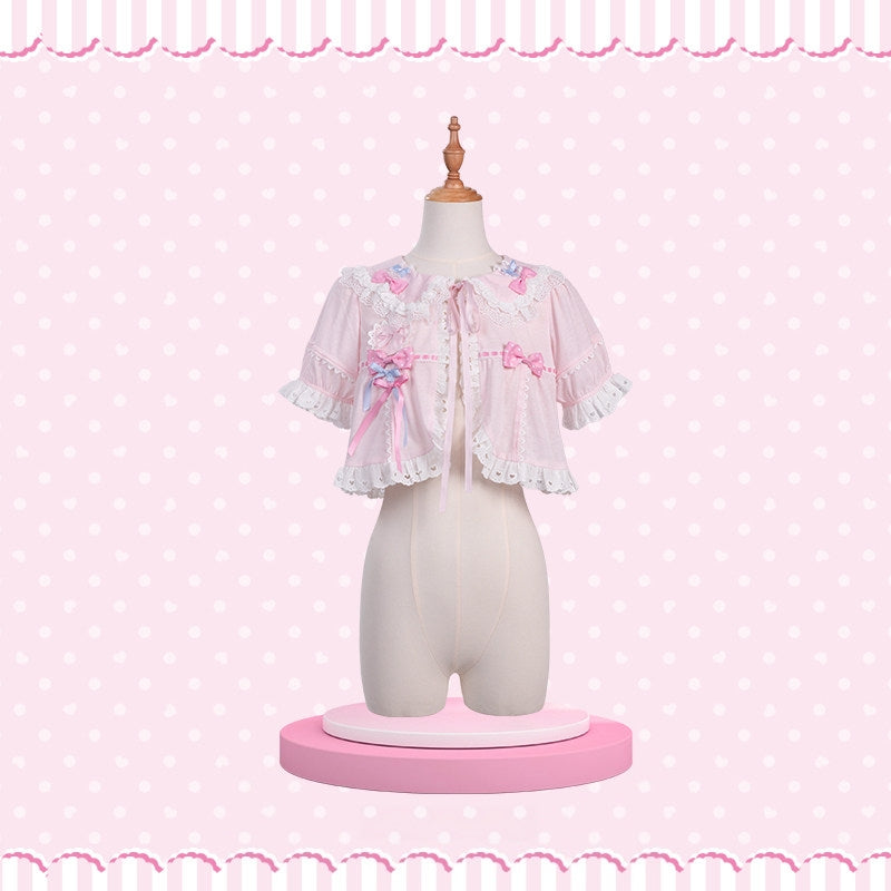 Hello Kitty Bow Theme Collaboration Series Lolita JSK & OP Set