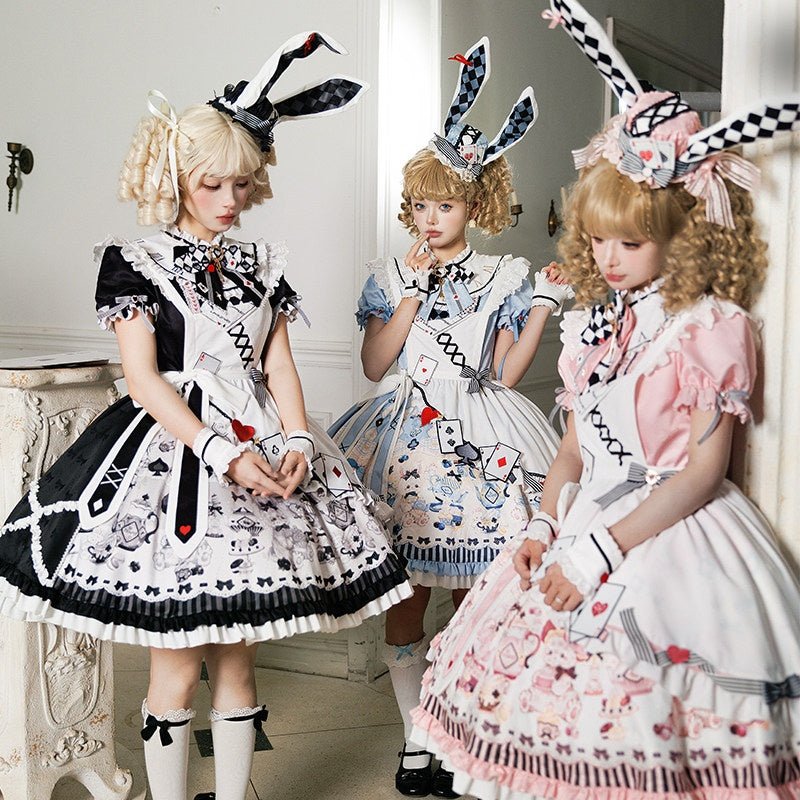 Alice Lolita Black OP Dress 1298 - LolitaEraBlack OPSAlice Lolita Black OP Dress 1298