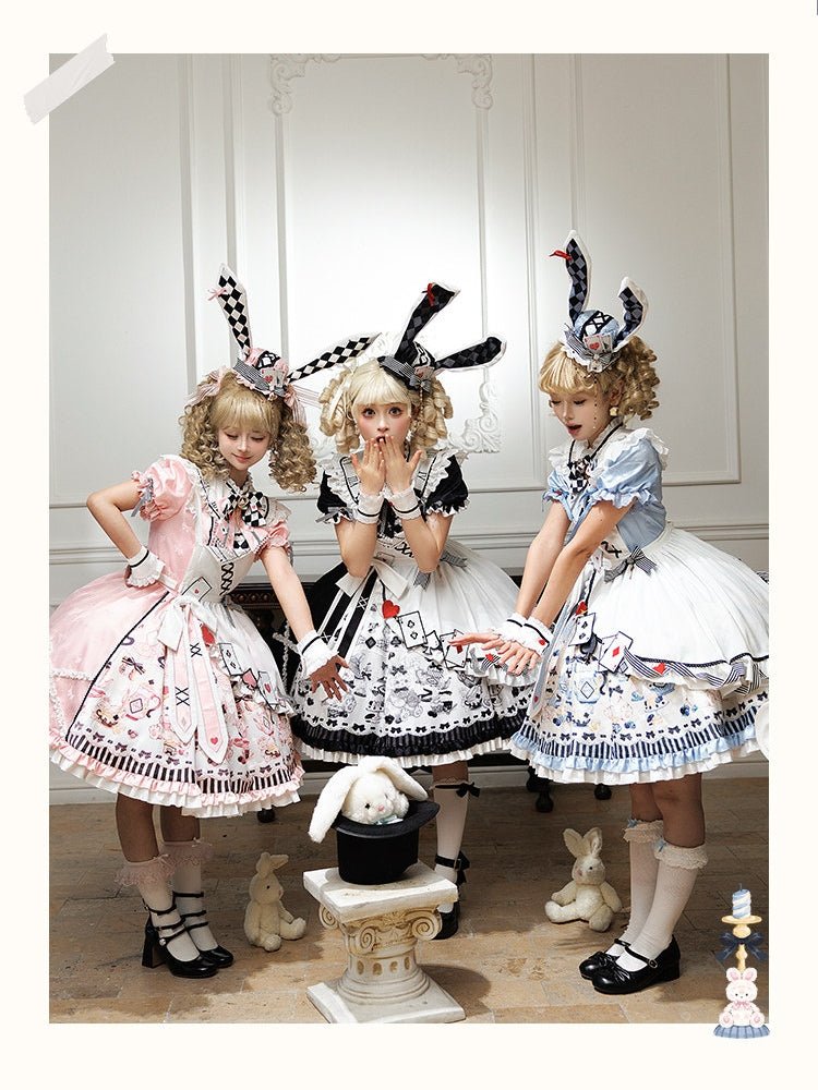 Alice Lolita Black OP Dress 1298 - LolitaEraBlack OPSAlice Lolita Black OP Dress 1298