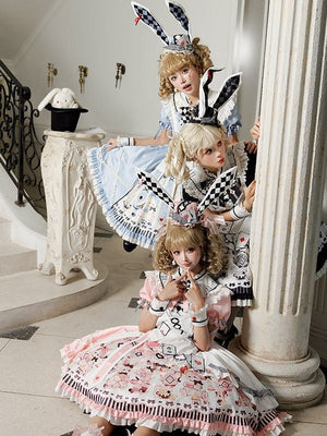 Alice Lolita Black OP Dress 1298 - LolitaEraBlack OPSAlice Lolita Black OP Dress 1298