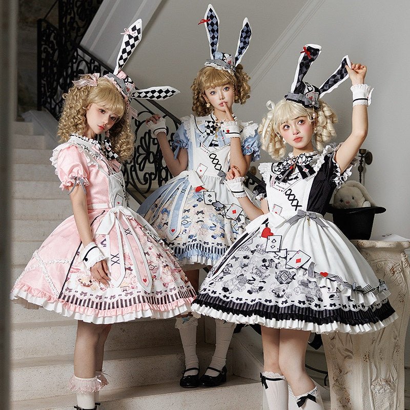 Alice Lolita Black OP Dress 1298 - LolitaEraBlack OPSAlice Lolita Black OP Dress 1298
