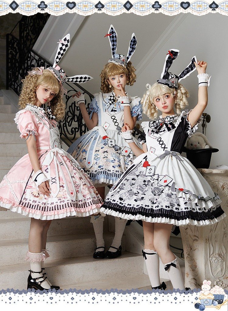 Alice Lolita Black OP Dress 1298 - LolitaEraBlack OPSAlice Lolita Black OP Dress 1298