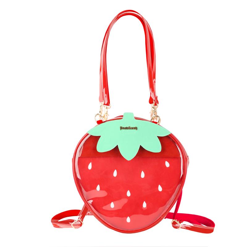 Mint Manbo Sweet Lolita Strawberry Dual‑Shoulder Itabag Backpack