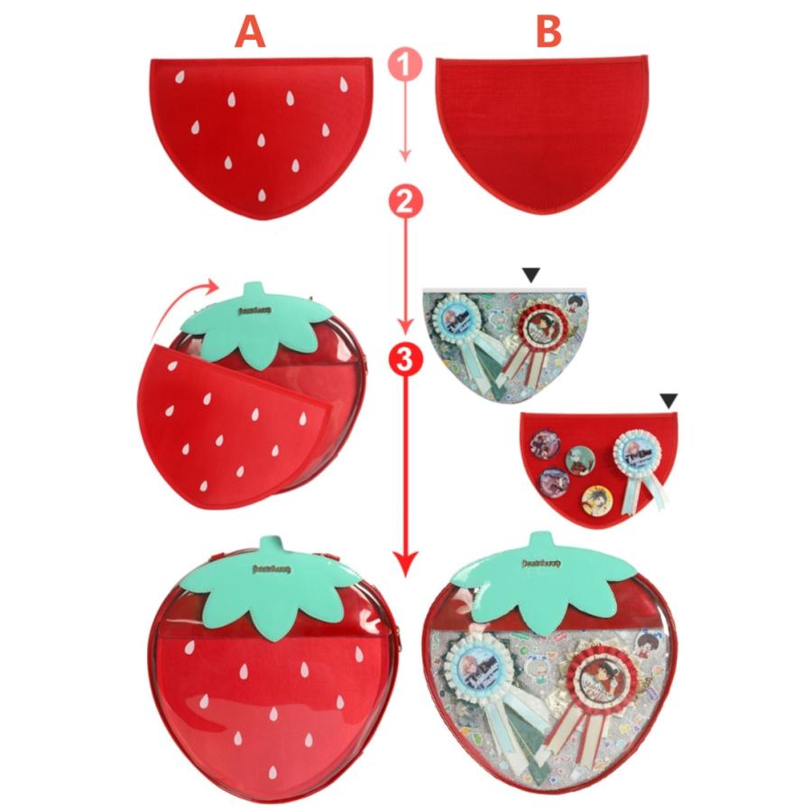 Mint Manbo Sweet Lolita Strawberry Dual‑Shoulder Itabag Backpack