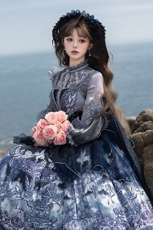 Angel Garden Classic Lolita JSK 1227 - LolitaEraFull SetSAngel Garden Classic Lolita JSK 1227