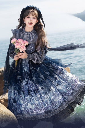 Angel Garden Classic Lolita JSK 1227 - LolitaEraFull SetSAngel Garden Classic Lolita JSK 1227