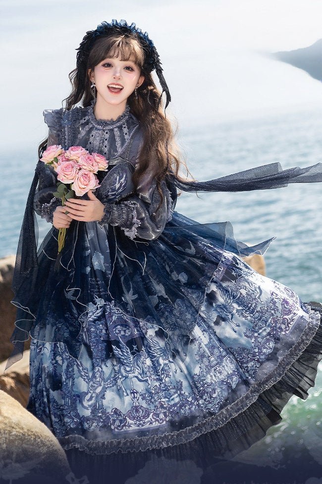 Angel Garden Classic Lolita JSK 1227 - LolitaEraFull SetSAngel Garden Classic Lolita JSK 1227