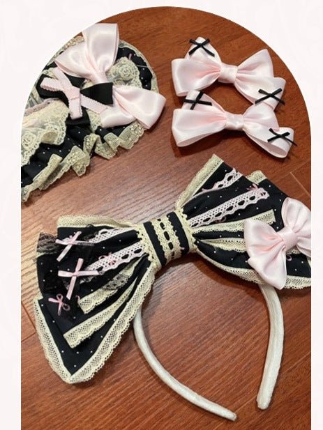 Angel Post Office Print Lolita OP Dress - LolitaEraBlack Pink OPSAngel Post Office Print Lolita OP Dress