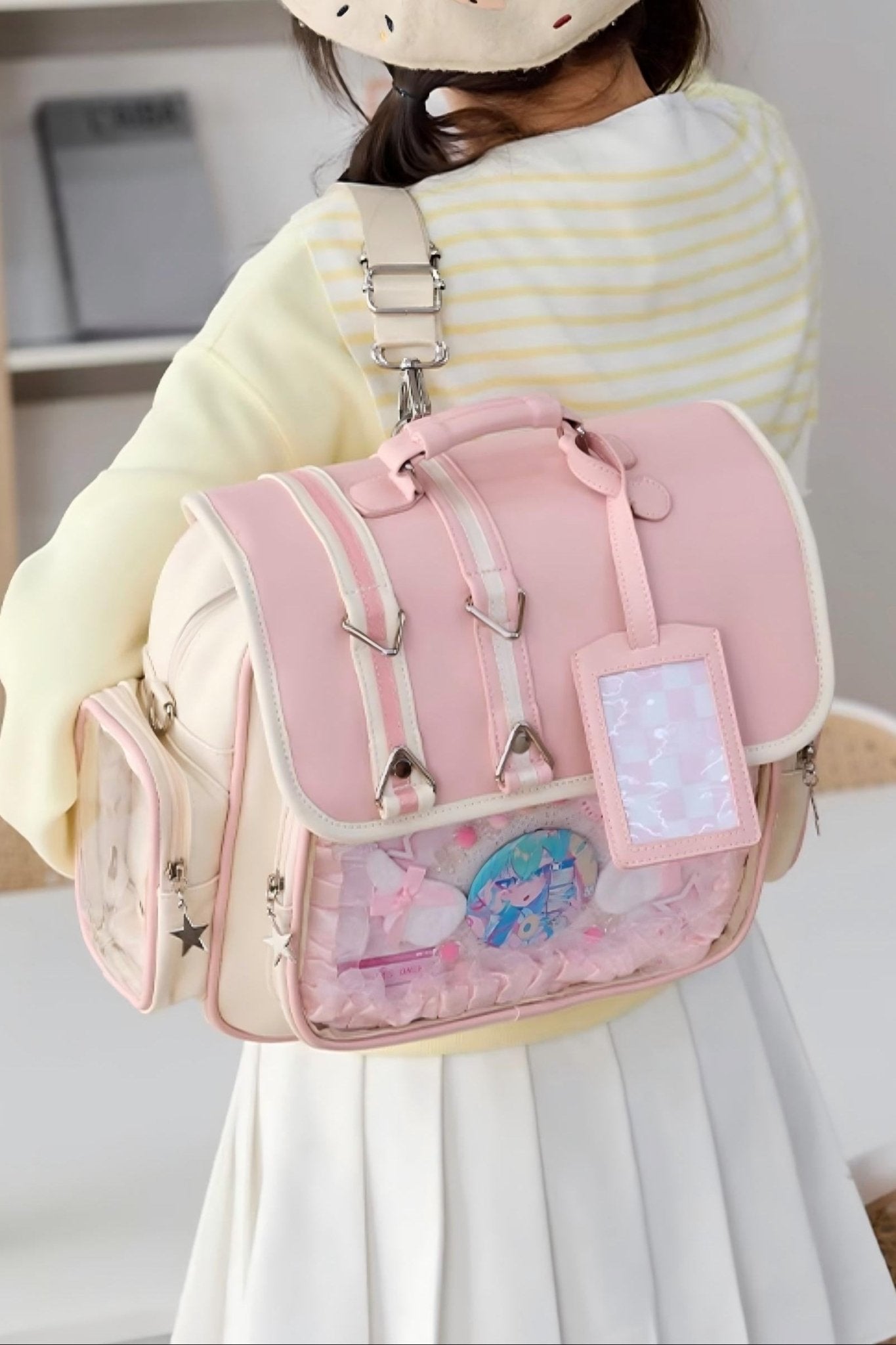 Anime Pastel Sky Foam Large Capacity Ita - Bag - LolitaEraPinkAnime Pastel Sky Foam Large Capacity Ita - Bag
