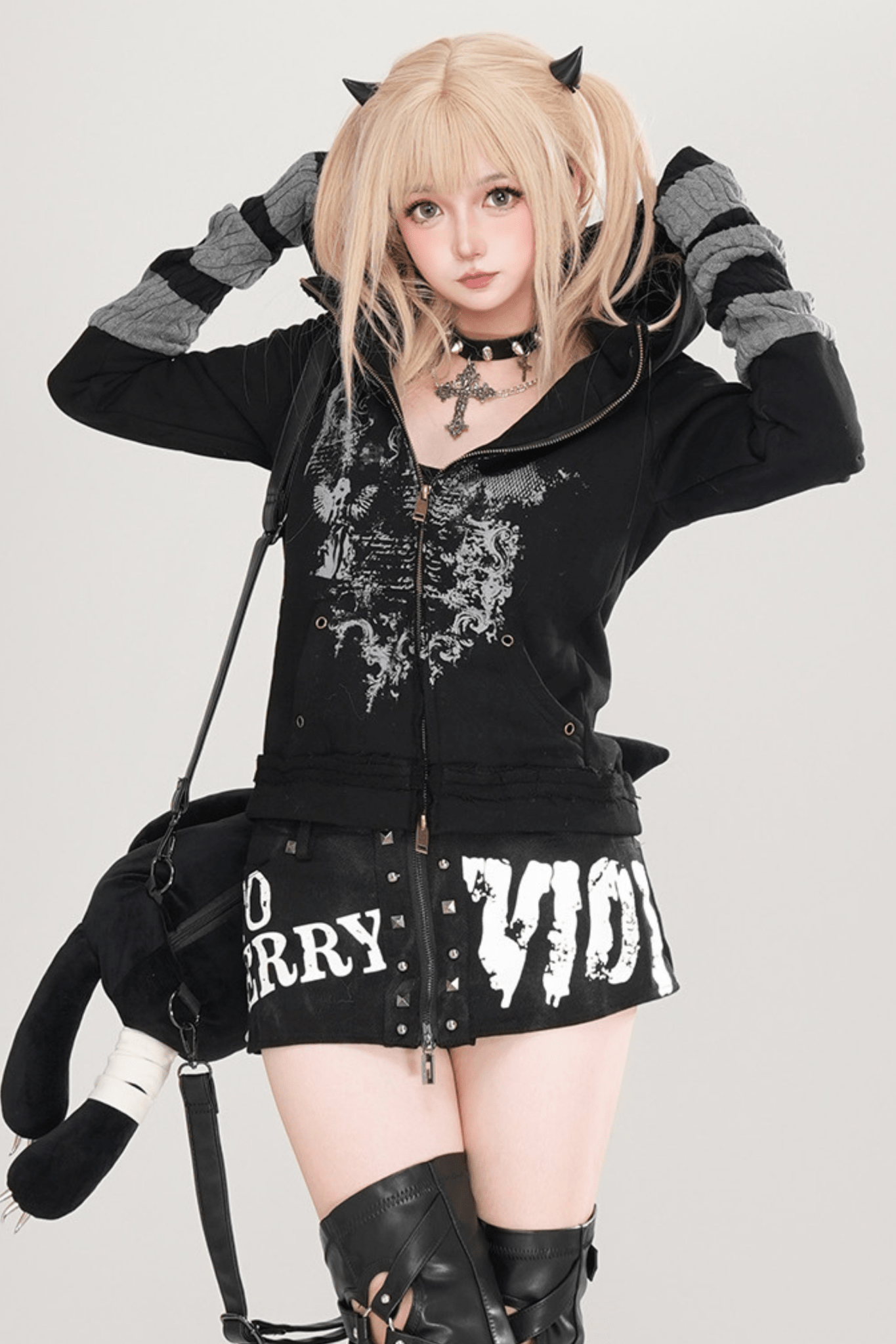 Assassin's Creed Theme Fleece - Lined Zip Hoodie - LolitaEraArmy GreenSAssassin's Creed Theme Fleece - Lined Zip Hoodie