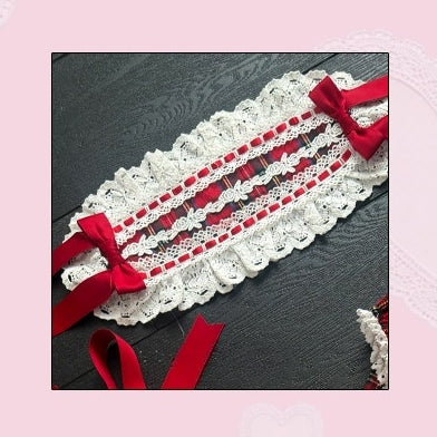 Showa Sweetheart Vintage Japanese‑Style Lolita OP Dress Accessories