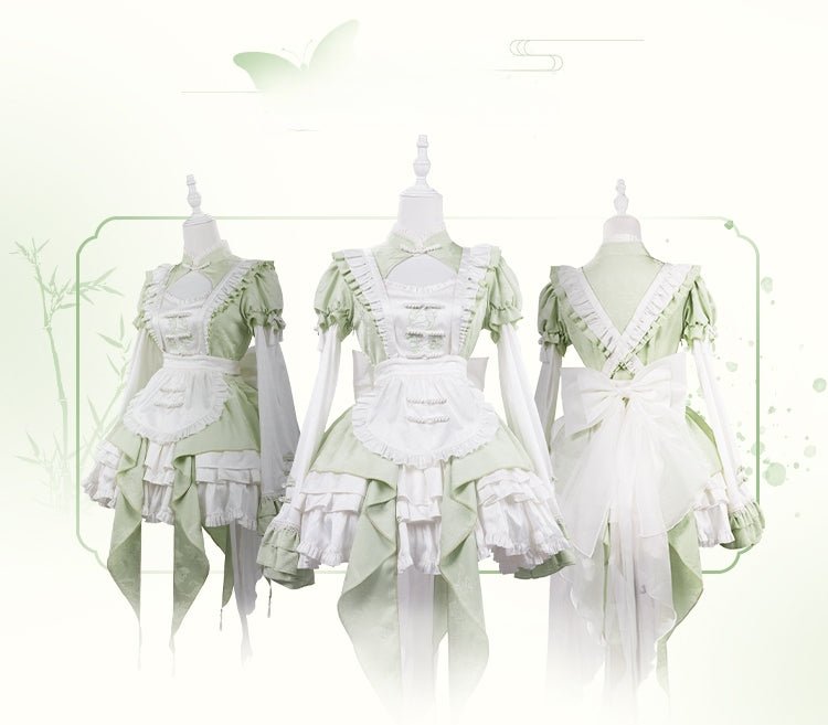 Bamboo Melody Lolita OP Set - LolitaEra