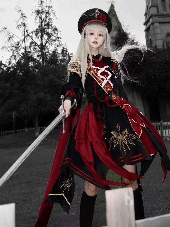 Three-Group Deposit [Chenhai Yuzhang] Collect to get a hat, military lolita style, handsome