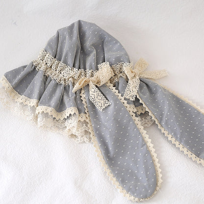 Retro Detachable Bunny Ear Lace Hat LA1013