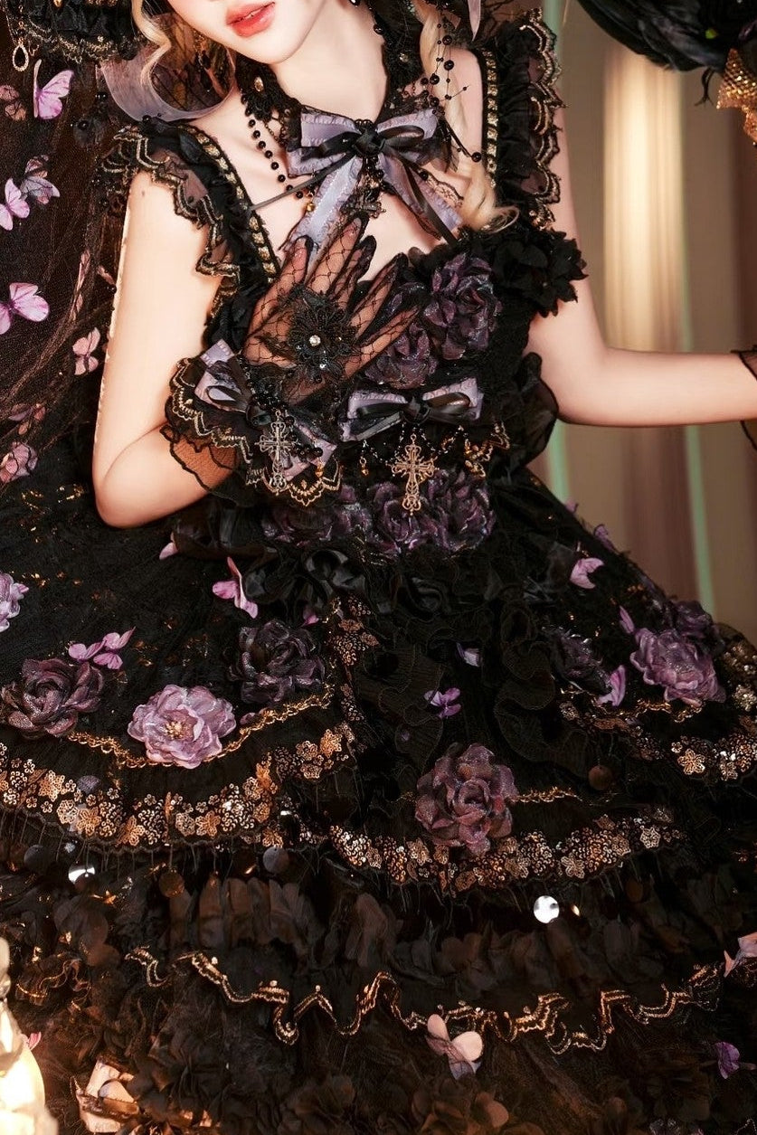 Moonlit Butterfly Dance Gothic Lolita Accessories