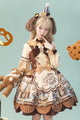 Bear Cookie Lolita Chocolate Cake Dress 1234 - LolitaEraJSK+KCSBear Cookie Lolita Chocolate Cake Dress 1234