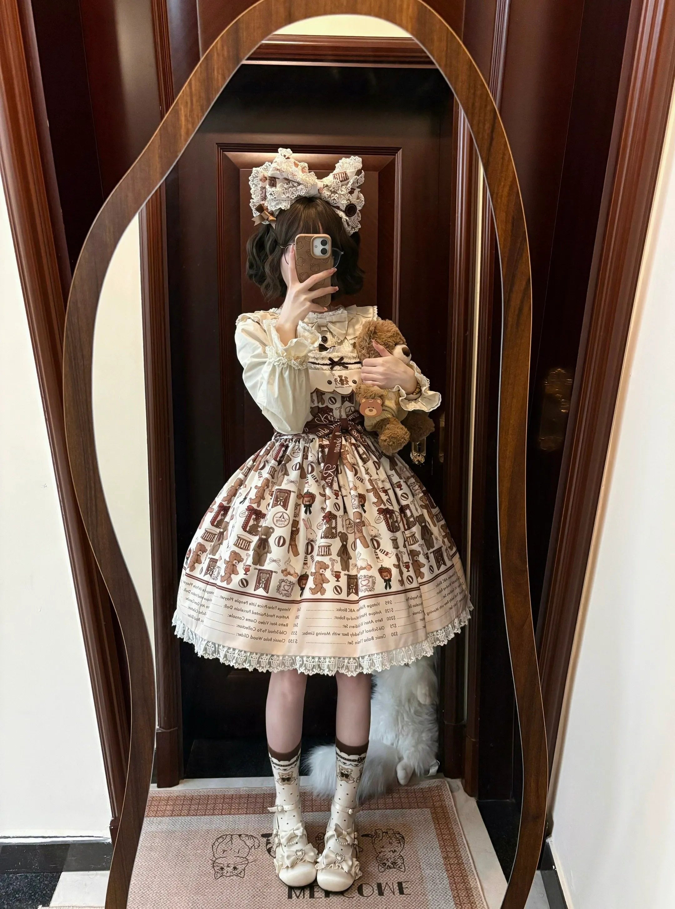 [In-Stock Drop] Bear Daily JSK/OP/Inner Layer Original Lolita Cute Lolita Dress