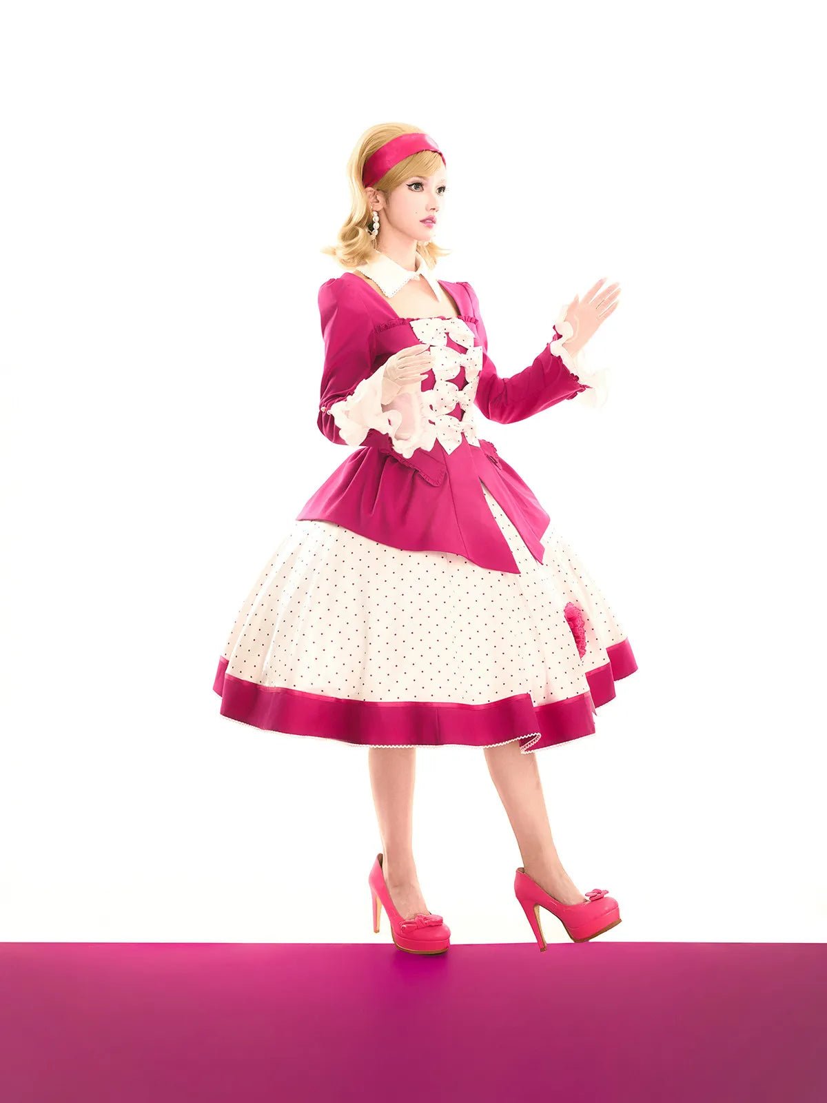 Beautiful Covenant American Vintage Lolita Pink Suit Set - LolitaEra