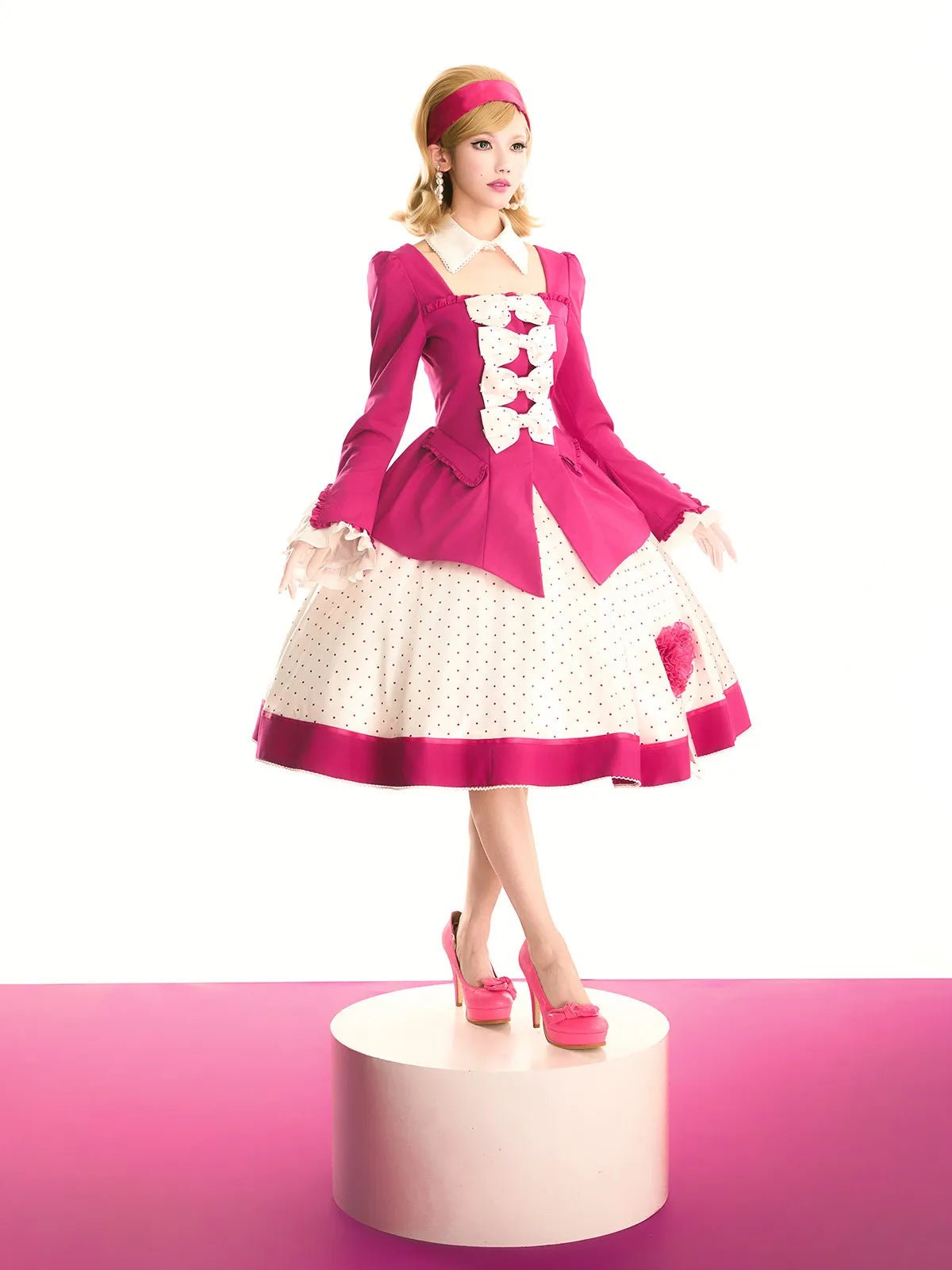 Beautiful Covenant American Vintage Lolita Pink Suit Set - LolitaEra