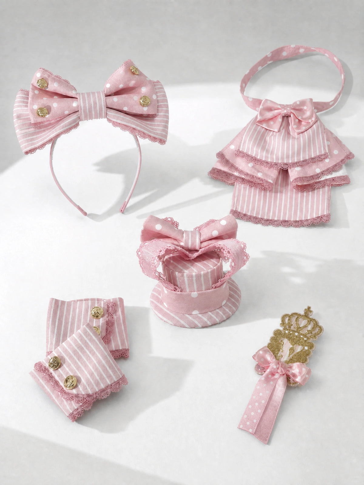 New Century Princess Pink Gold Lolita Accessories Set