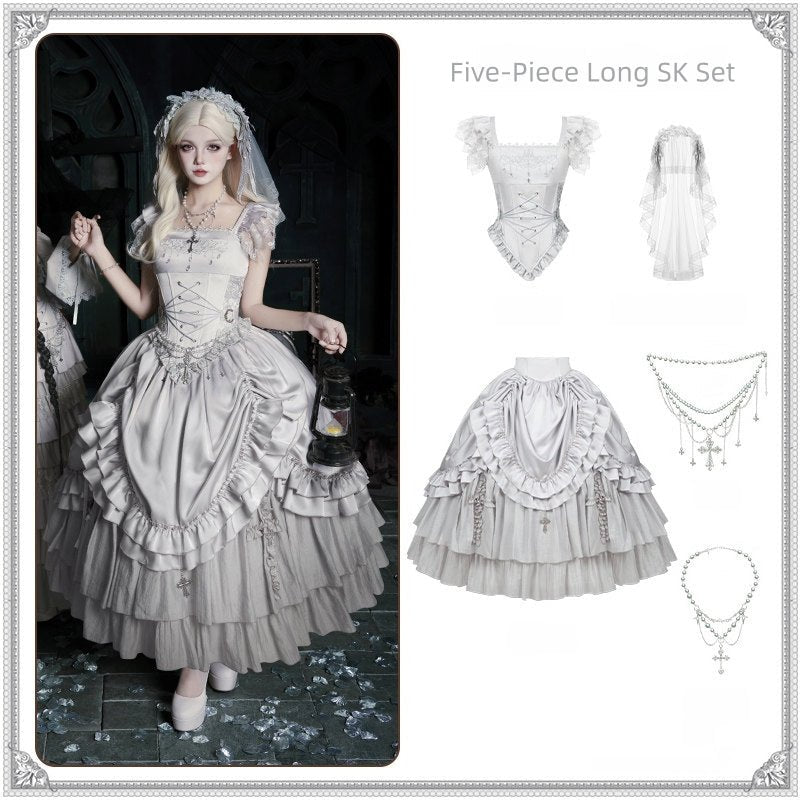 Bionic humanoid Lolita Long SK Set 1293 - LolitaEraLong SK SetSBionic humanoid Lolita Long SK Set 1293