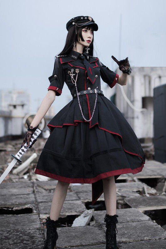 Bites the Dust Long Sleeve OP Military Uniform - LolitaEra