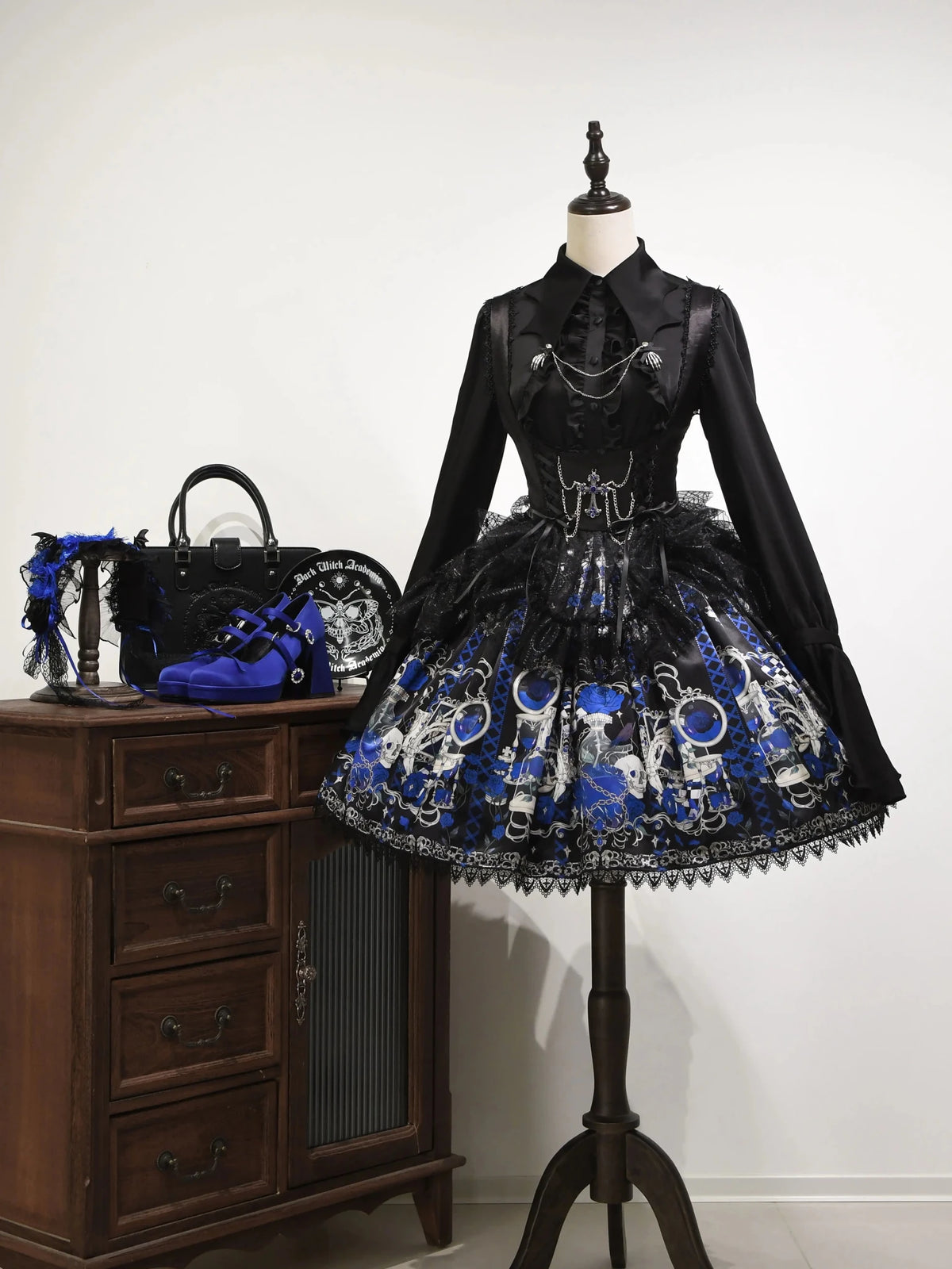 Blood Laboratory Gothic Dark Lolita JSK Corset Dress - LolitaEra
