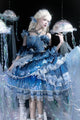 Blue Breath Jellyfish Gradient Classic Lolita JSK - LolitaEraBlue JSKSBlue Breath Jellyfish Gradient Classic Lolita JSK