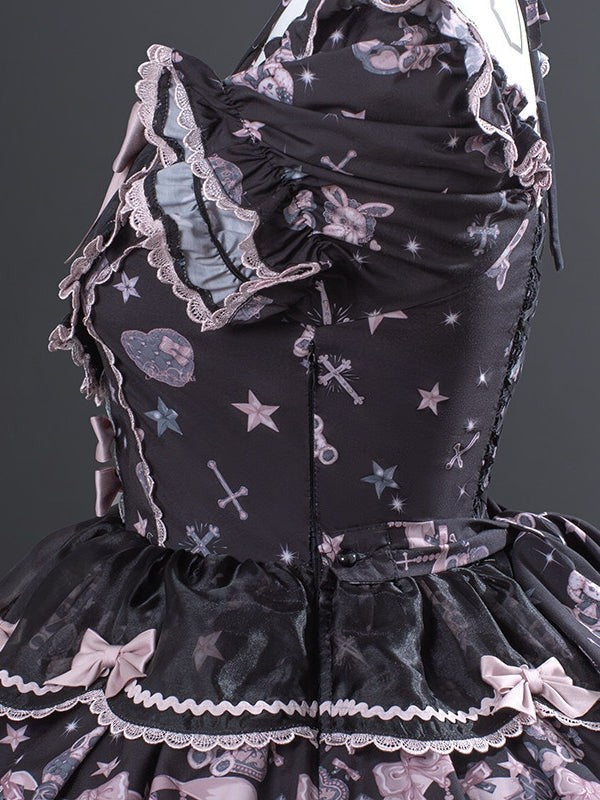 Bobo Bunny's Dressing Room Sweet Lolita Lace Pink Dress - LolitaEra