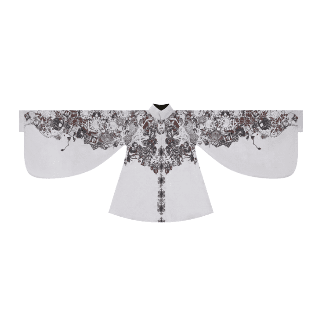 Bones Bloom Gothic Hanfu Set 1213 - LolitaEraHanfu Short JacketSBones Bloom Gothic Hanfu Set 1213