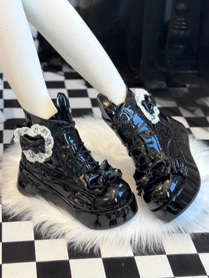 Bunny Tail · Lolita Snow Boots 1303 - LolitaEraBlack Set34Bunny Tail · Lolita Snow Boots 1303