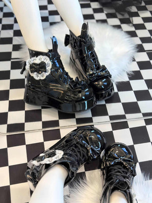 Bunny Tail · Lolita Snow Boots 1303 - LolitaEraWhite34Bunny Tail · Lolita Snow Boots 1303