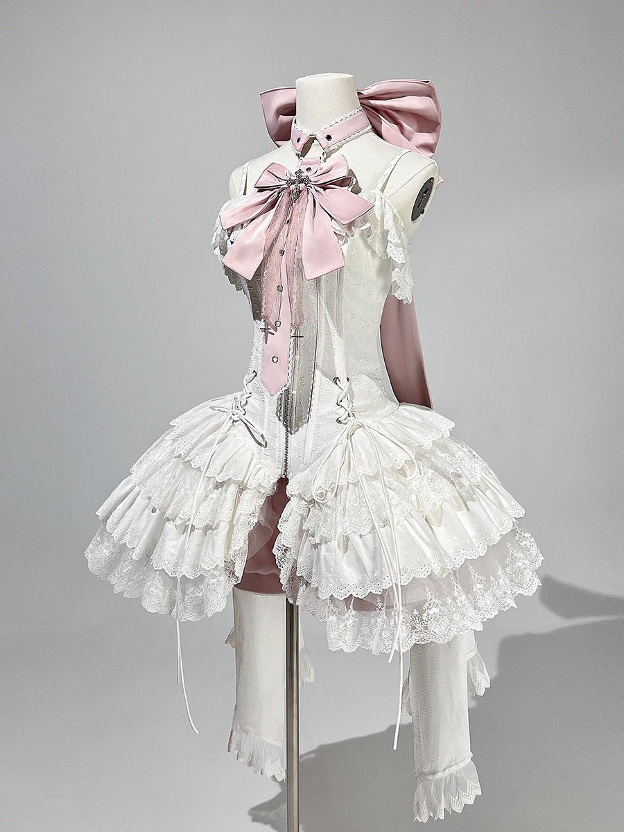 Butterfly Ballerina Classic Lolita JSK Set - LolitaEraFour - Piece SetSButterfly Ballerina Classic Lolita JSK Set