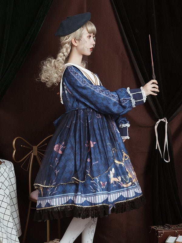 Butterfly Flutter Lolita OP Dress - LolitaEra