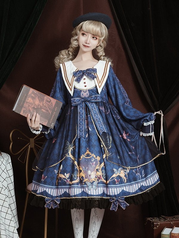 Butterfly Flutter Lolita OP Dress - LolitaEra