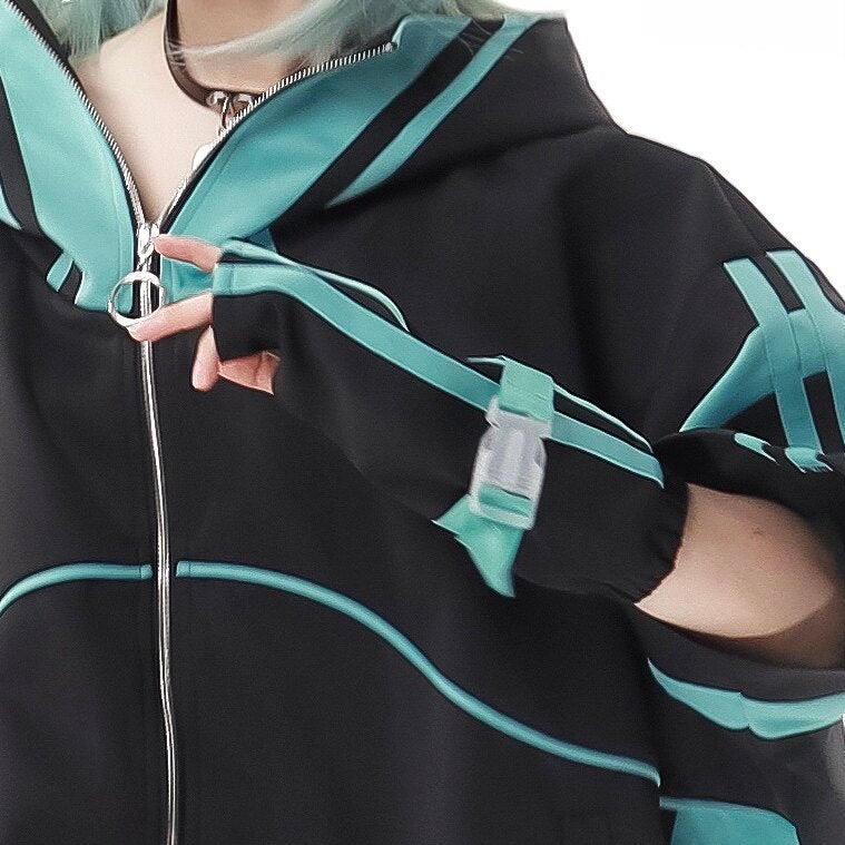 Star Signal Anime Graphic Short-Sleeve Techwear Set