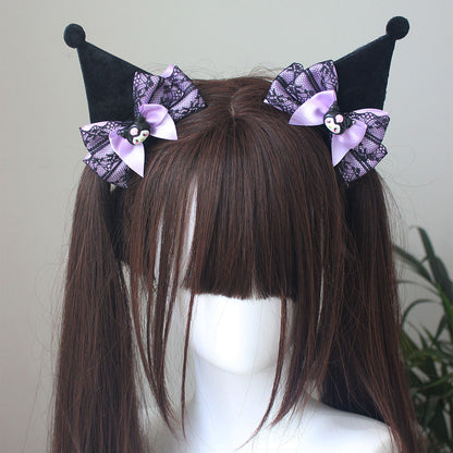 Lolita Sweet Goth Devil Kuromi Hair Accessory LE1005