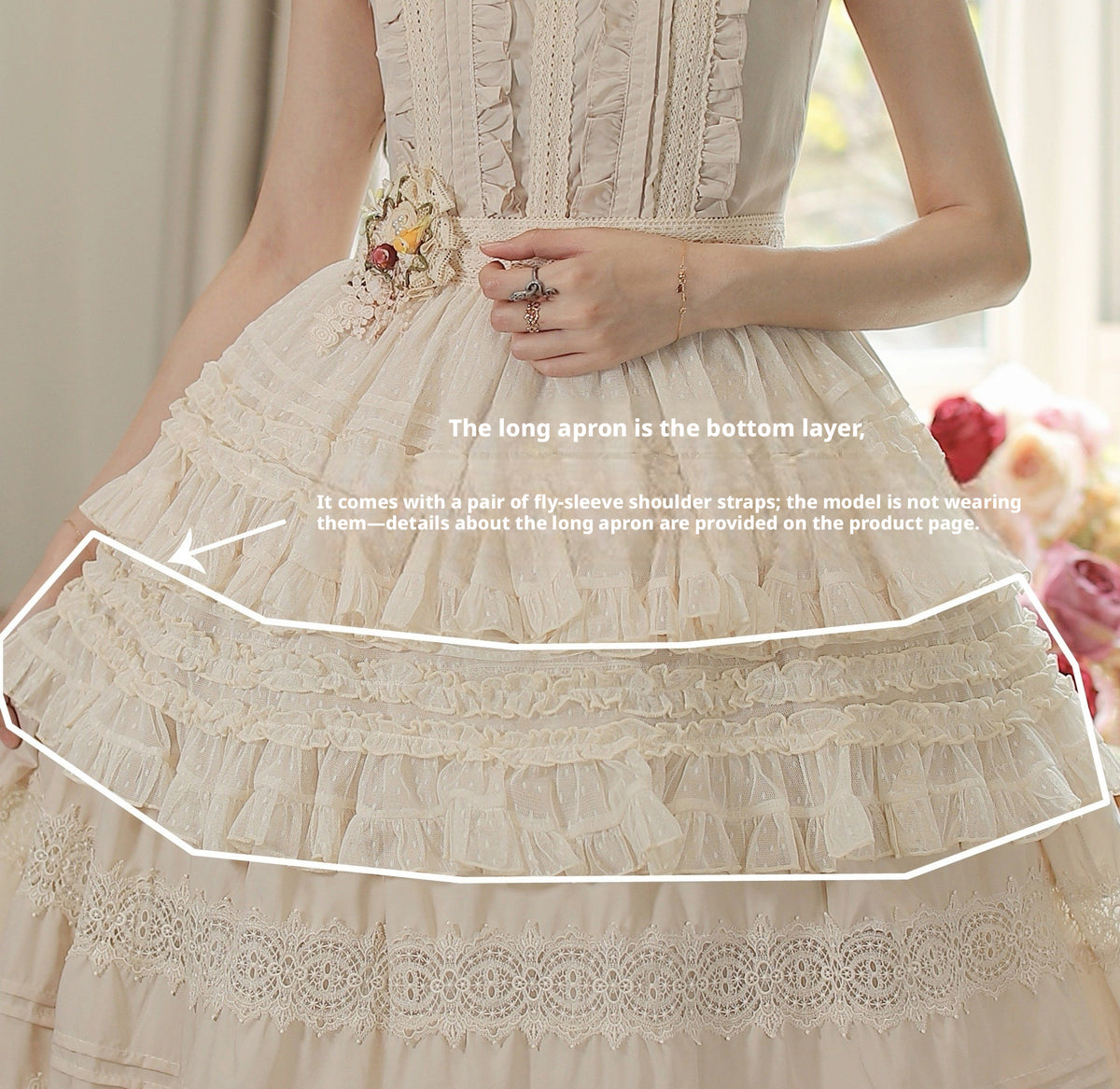 Spring Whisper Lolita Solid Color Elegant French JSK Dress