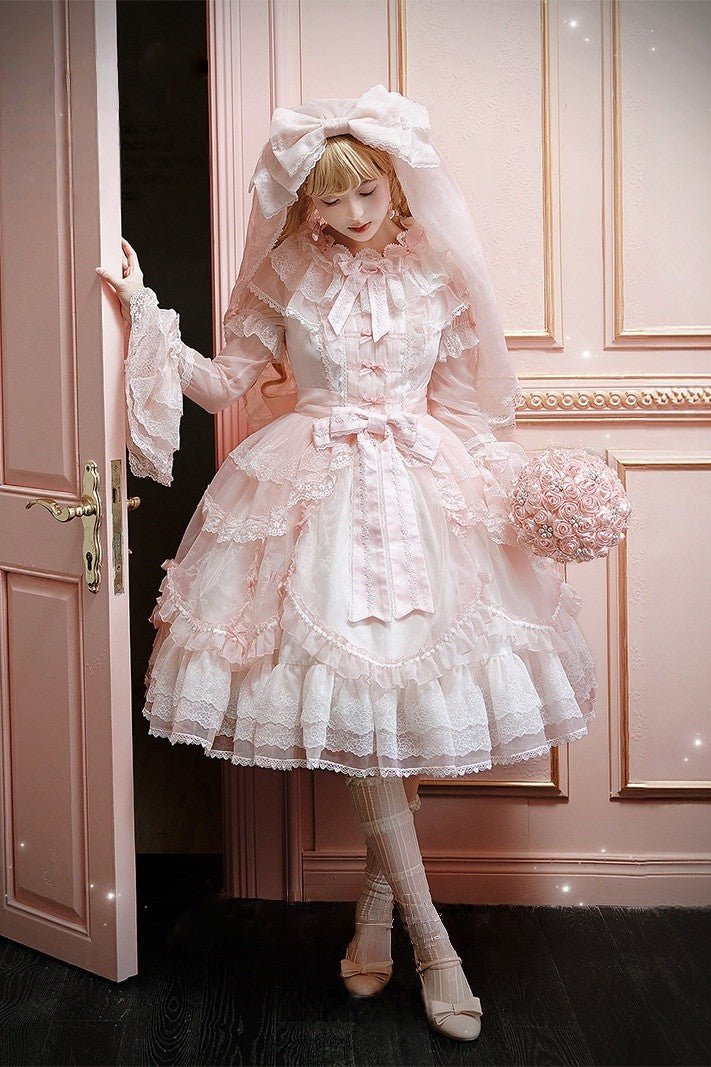 Candy Flavor Sweet Cute Lolita OP/JSK - LolitaEraPink JSKSCandy Flavor Sweet Cute Lolita OP/JSK