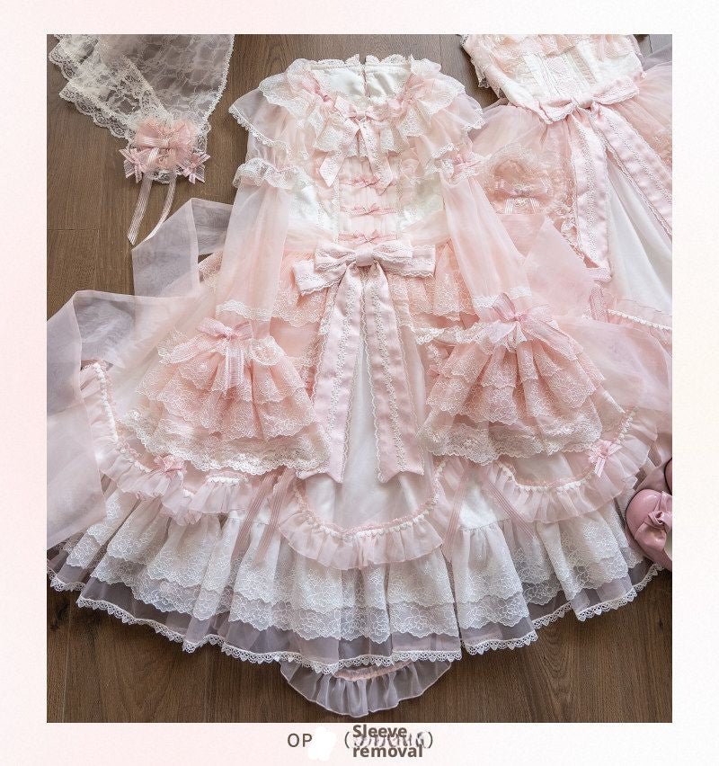 Candy Flavor Sweet Cute Lolita OP/JSK - LolitaEraPink JSKSCandy Flavor Sweet Cute Lolita OP/JSK
