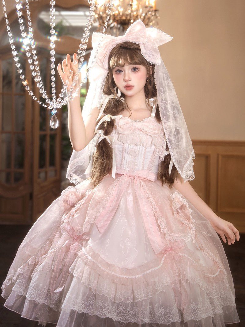 Candy Flavor Sweet Cute Lolita OP/JSK - LolitaEraPink JSKSCandy Flavor Sweet Cute Lolita OP/JSK