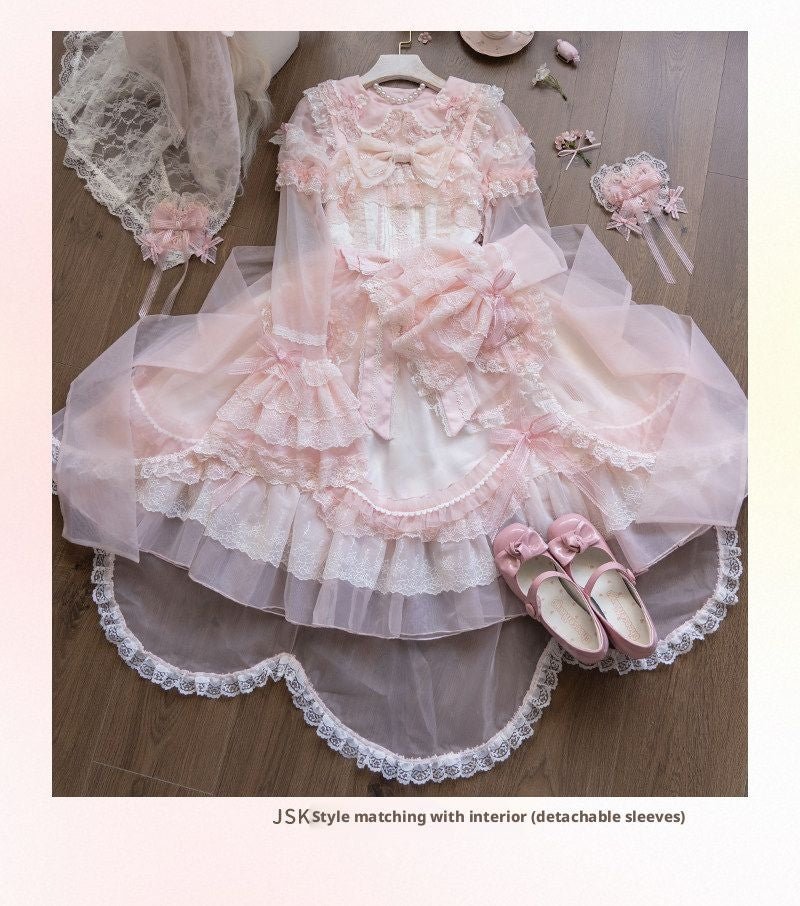 Candy Flavor Sweet Cute Lolita OP/JSK - LolitaEraPink JSKSCandy Flavor Sweet Cute Lolita OP/JSK
