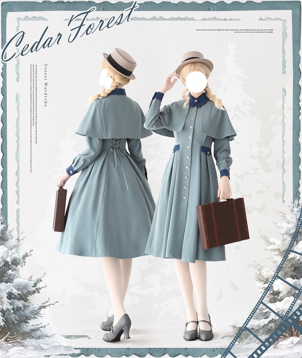 Cedar Forest Classic Vintage Lolita Set 1248 - LolitaEraBlackSCedar Forest Classic Vintage Lolita Set 1248