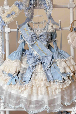 Chloris' Kiss Heavy - Embellished Lolita Dress - LolitaEraOP+TrainSChloris' Kiss Heavy - Embellished Lolita Dress